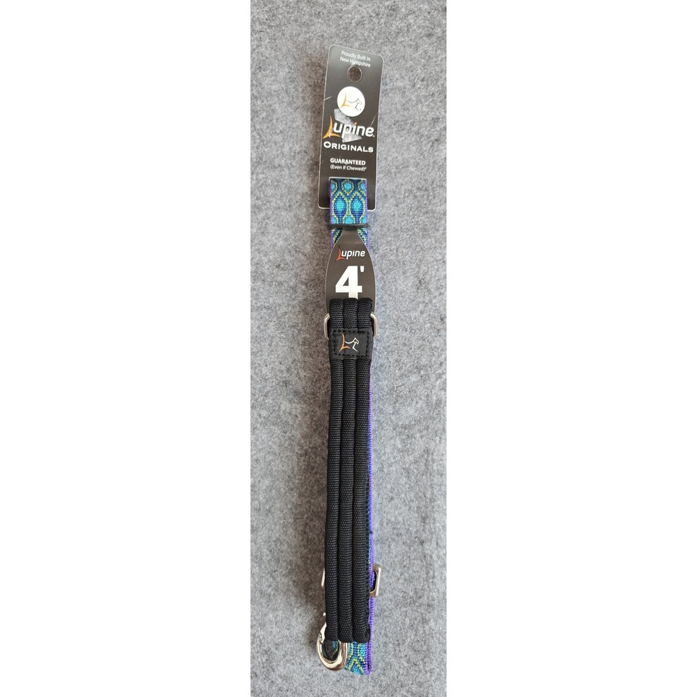 LupinePet Originals 1" Rain Song 4-Foot Padded Handle Leash med-large  Dogs